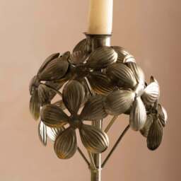 Graham and Green Bronze Floral Candle Holder - thumbnail 4