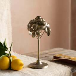 Graham and Green Bronze Floral Candle Holder - thumbnail 2