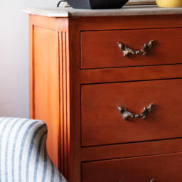 Graham and Green Chantilly Large Coral Patina Chest of Drawers - thumbnail 2