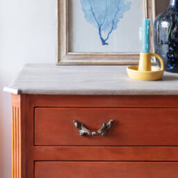 Graham and Green Chantilly Large Coral Patina Chest of Drawers - thumbnail 4