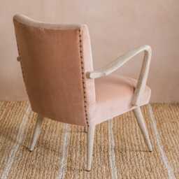 Graham and Green Ellis Rose Velvet Armchair - thumbnail 5