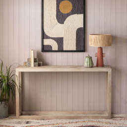 Graham and Green Theodore Parquet Console Table - thumbnail 1