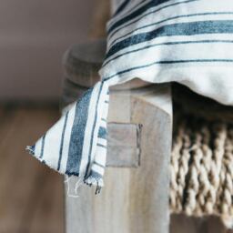 Graham and Green Charcoal Stripe Bed Roll - thumbnail 3