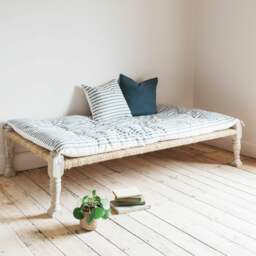 Graham and Green Charcoal Stripe Bed Roll