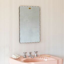 Graham and Green Durley Scalloped Rectangular Wall Mirror - thumbnail 1