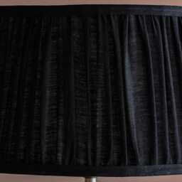 Graham and Green Black Pleated Straight Empire Lampshade - 10 inch - thumbnail 2