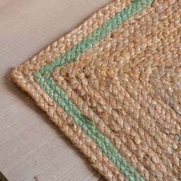 Graham and Green Sambourne Double Width Rosemary and Natural Jute Doormat - thumbnail 2