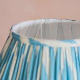 Graham and Green Sky Ikat Scallop Lampshade - 10 inch - thumbnail 3