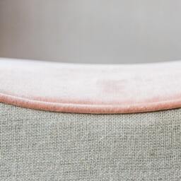 Graham and Green Audrey Rose Velvet Footstool - thumbnail 5