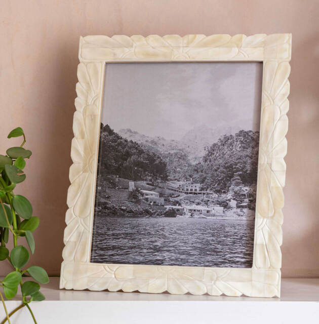 Graham and Green Large Floral Carved Photo Frame - image 1