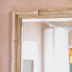 Graham and Green Natural Bamboo Large Wall Mirror - thumbnail 2