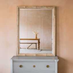 Graham and Green Natural Bamboo Large Wall Mirror