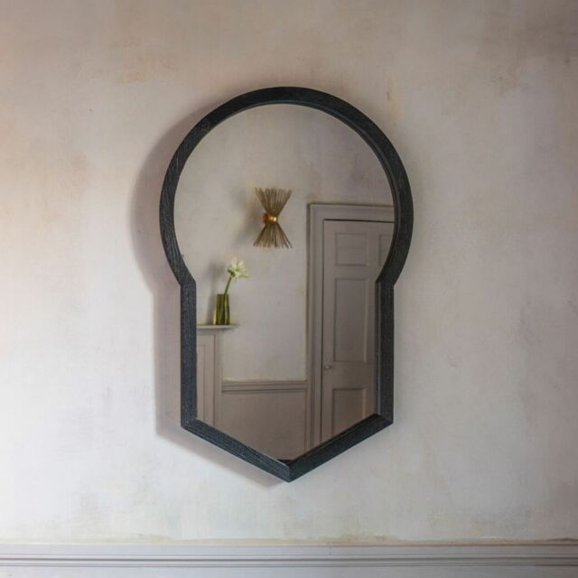 Graham and Green Adrianus Black Wall Mirror - image 1