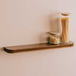 Graham and Green Bobbin Floating Long Wall Shelf