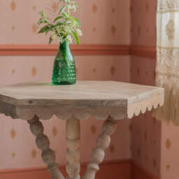 Graham and Green Hexagonal Natural Side Table - thumbnail 3
