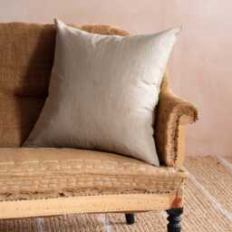 Graham and Green Thyme Velvet & Linen Backed Large Square Cushion - thumbnail 2