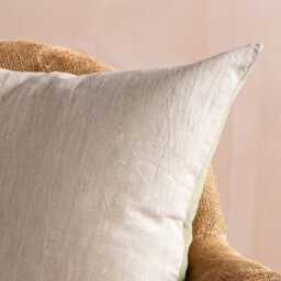Graham and Green Thyme Velvet & Linen Backed Large Square Cushion - thumbnail 4