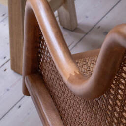 Graham and Green Lucien Wicker Office Chair - thumbnail 2