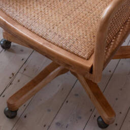 Graham and Green Lucien Wicker Office Chair - thumbnail 6