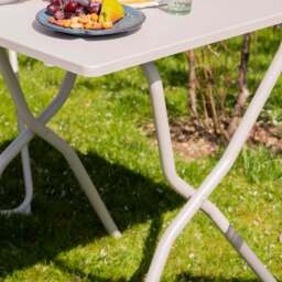 Graham and Green Seigle White Balcony Table and Two Chairs Set - thumbnail 2