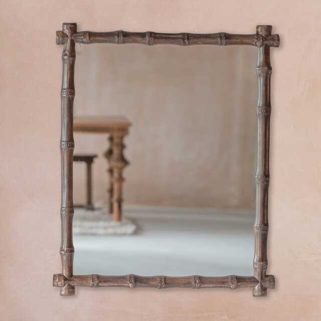 Graham and Green Hazel Bamboo Wall Mirror - image 1