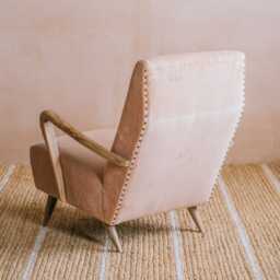 Graham and Green Lawrie Rose Velvet Armchair - thumbnail 5
