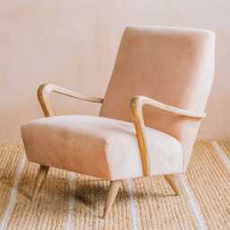 Graham and Green Lawrie Rose Velvet Armchair - thumbnail 2