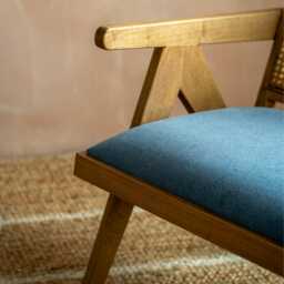 Graham and Green Elodie Midnight Velvet Armchair - thumbnail 6