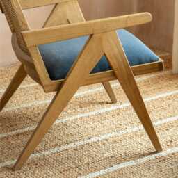 Graham and Green Elodie Midnight Velvet Armchair - thumbnail 4