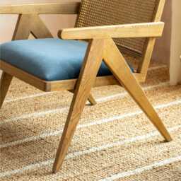 Graham and Green Elodie Midnight Velvet Armchair - thumbnail 3