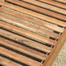 Graham and Green Wyatt Teak Wood Two Seater Outdoor Sofa - thumbnail 3
