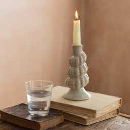 Graham and Green Tall Twisted Shell Candle Holder - thumbnail 1