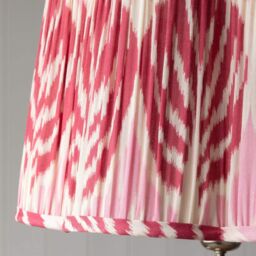"Graham and Green 12"" Pink Ikat Flower Empire Lamp Shade" - thumbnail 2