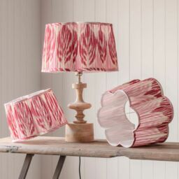 "Graham and Green 12"" Pink Ikat Flower Empire Lamp Shade"