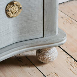 Graham and Green Oyster Two Drawer Bedside Table - thumbnail 6