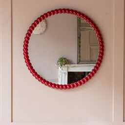 Graham and Green Freya Red Wall Mirror - thumbnail 1