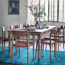 Graham and Green Blair Bobbin Eight Seater Dining Table - thumbnail 1