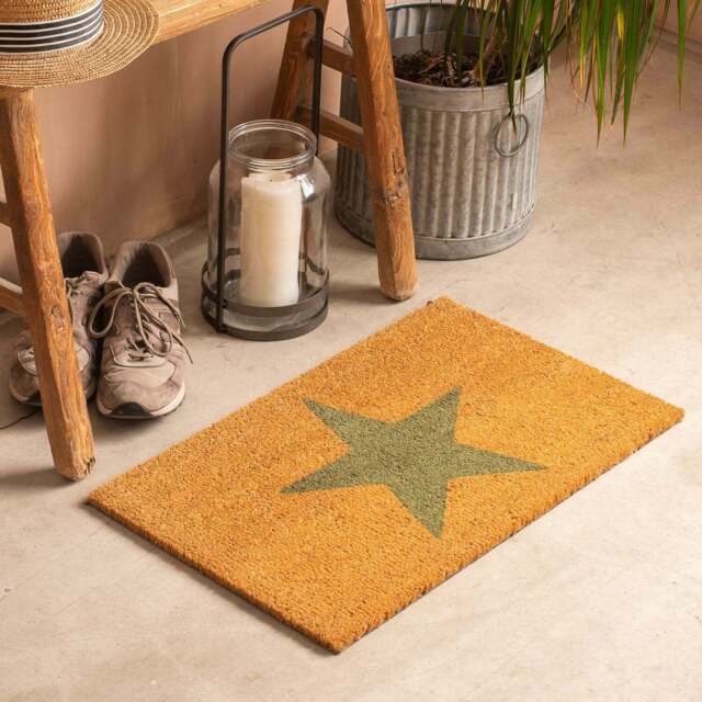 Graham and Green Small Rosemary Star Doormat - image 1