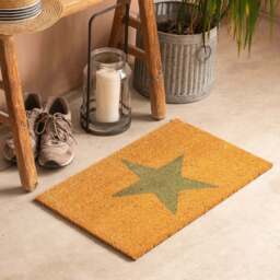 Graham and Green Small Rosemary Star Doormat