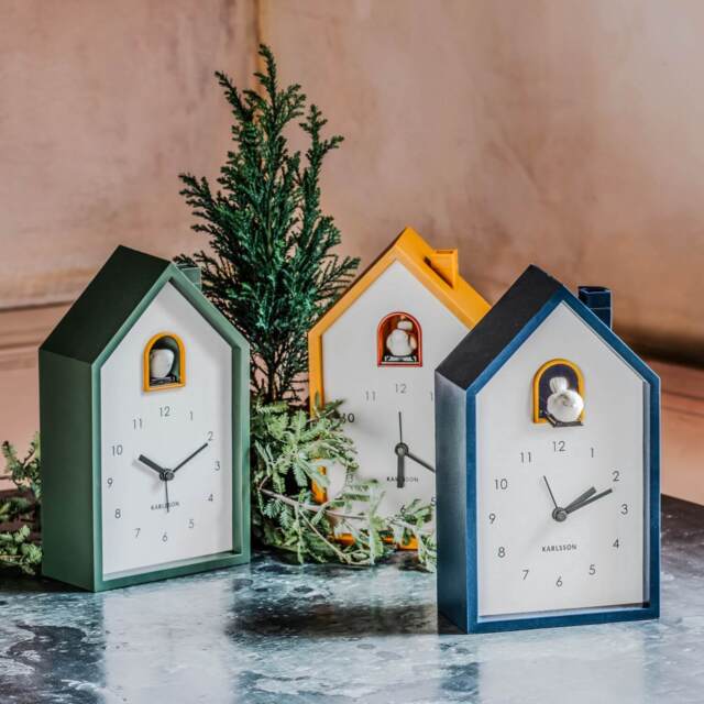 Graham and Green Alarm Cuckoo Clock - Dark Blue - image 1