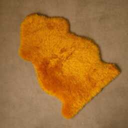 Graham and Green Mustard Single Sheepskin