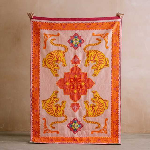 Graham and Green Pink Tiger Rug - 120 x 180cm - image 1