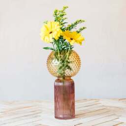 Graham and Green Blue and Purple Glass Vase - thumbnail 4