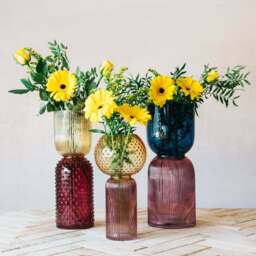 Graham and Green Blue and Purple Glass Vase - thumbnail 2