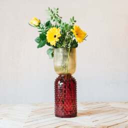 Graham and Green Blue and Purple Glass Vase - thumbnail 3