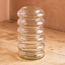 Graham and Green Ringed Speckled Glass Vase - thumbnail 3