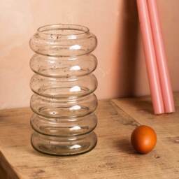 Graham and Green Ringed Speckled Glass Vase - thumbnail 2