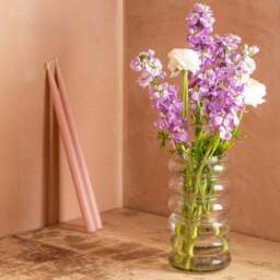 Graham and Green Ringed Speckled Glass Vase - thumbnail 1