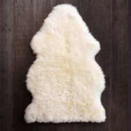 Graham and Green Ivory Single Sheepskin