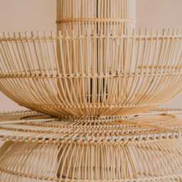 Graham and Green Neptune Rattan Ceiling Light - thumbnail 3